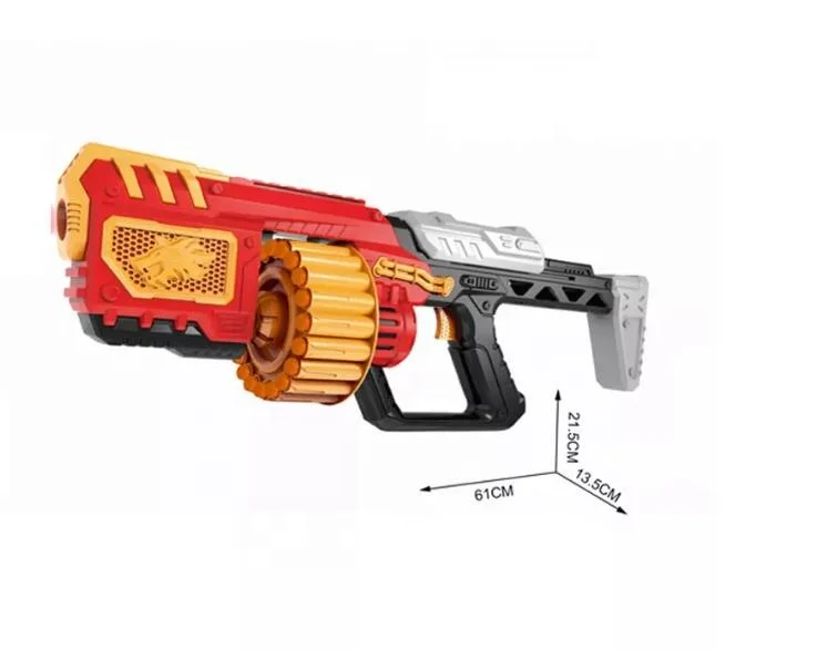 Kids Safety Rubber Soft Bullet Interactive Shooting Target Soft Bullet Space Rifle Gun Plastic Toy Gun Boy