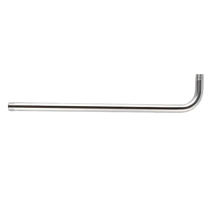 Extra Long Stainless Steel 17 Inch Replacement Shower Arm with Flange