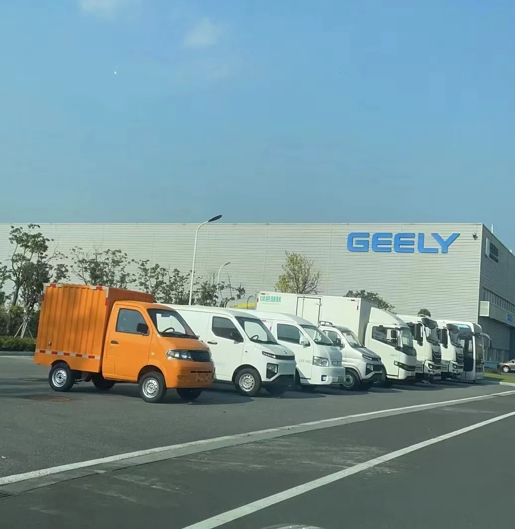 Geely cargo delivery van 80km/h 13kw motor electric mobile food car for sale eec l7e electric vehicle pickup truck