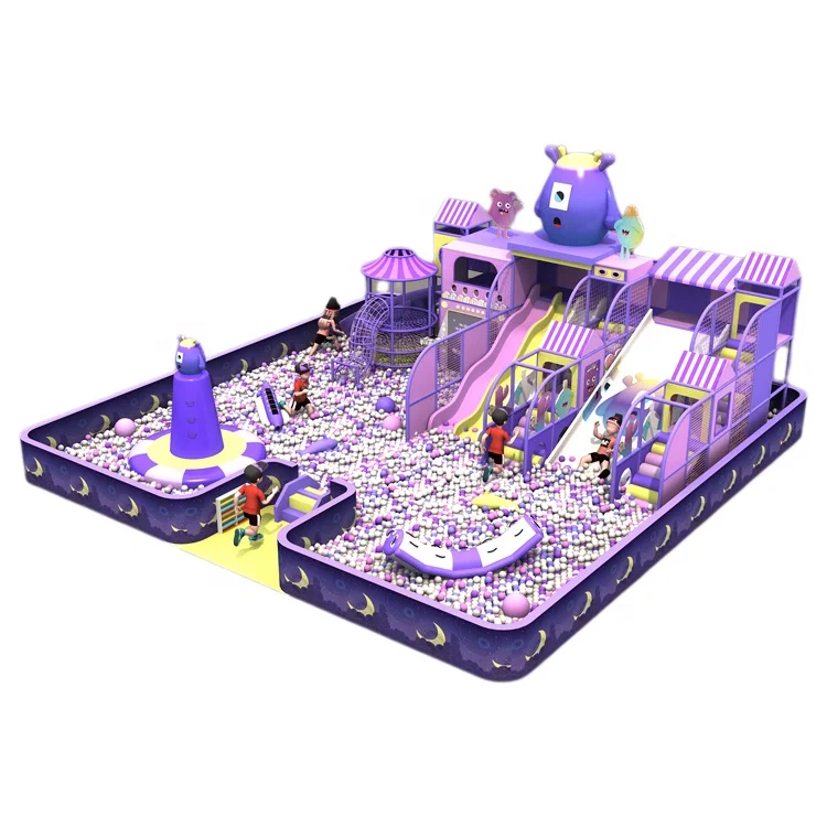 Indoor Playground Equipment Manufacturer Children Interactive Game Ball Pit Soft Play Center Modern Amusement Park Carousel