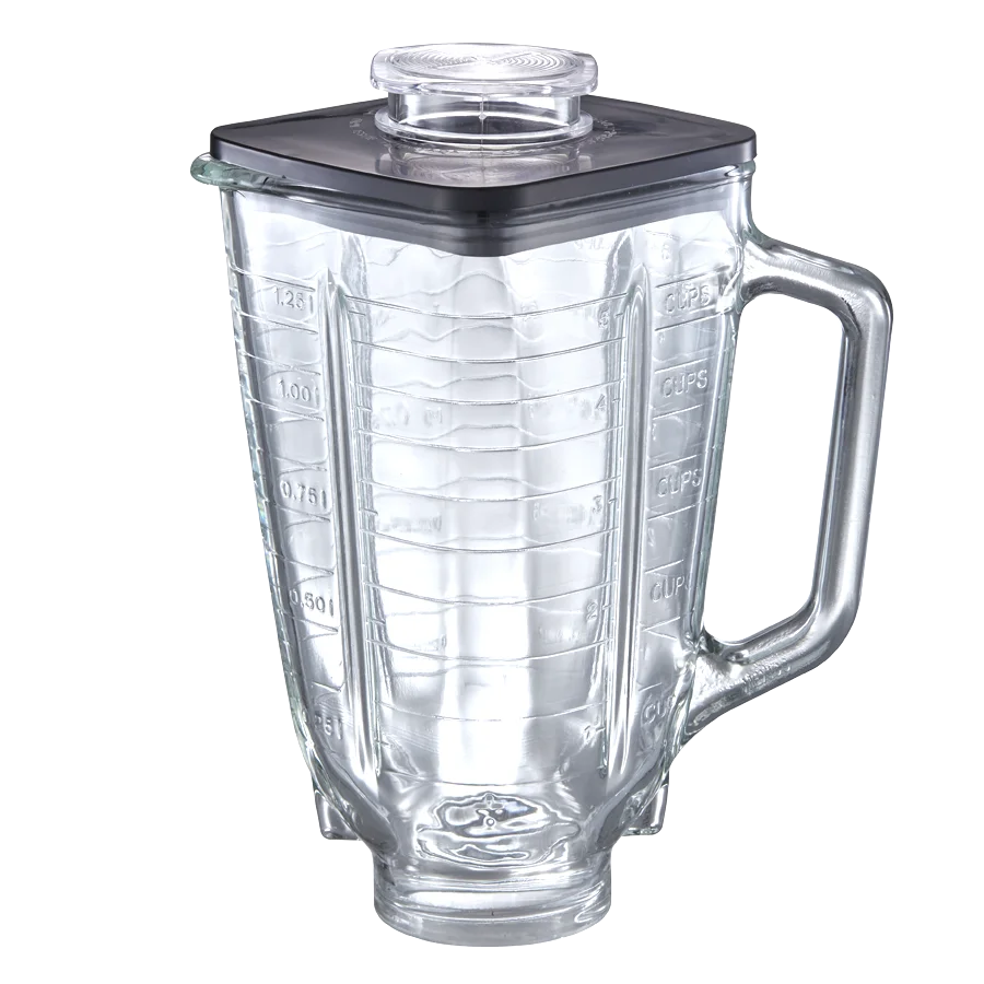 Glass jar/ Square  jar for blender/Ostar 1.25L glass jar