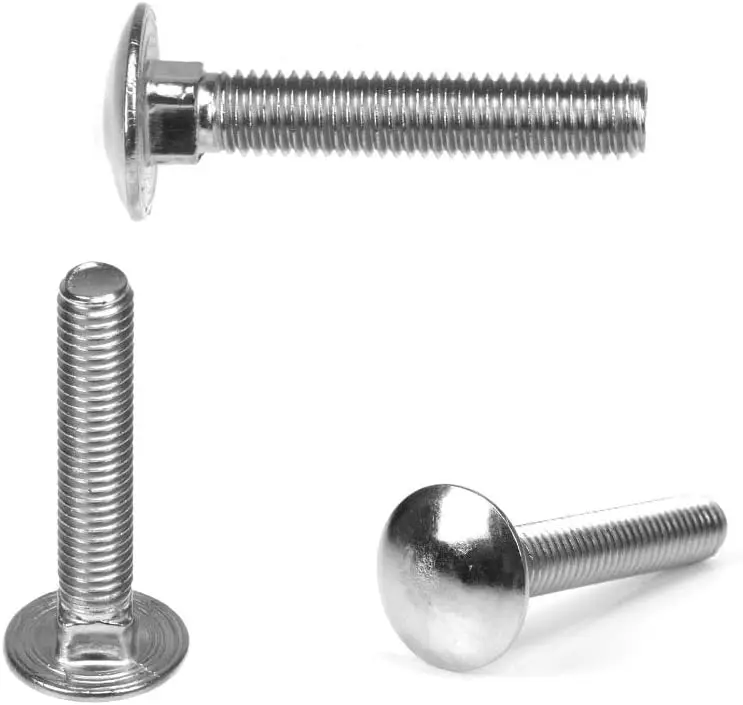 Factory Wholesale Cheap Price M6 Carriage Bolts Stainless Steel Round Head Square Neck Screws Coach Bolt