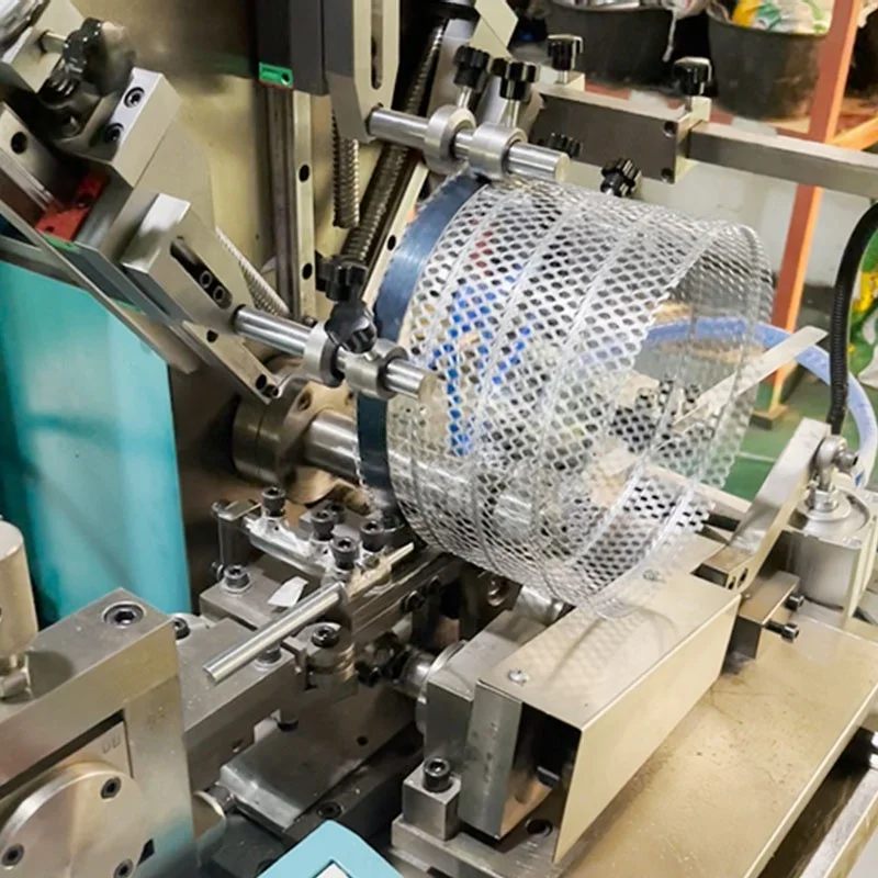 High Quality Expanded Metal Mesh Spiral Tube Making Machine For Air Filter Automatic Steel Belt Rolling And Cutting Machine