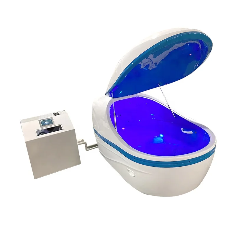 new big tall people use black music ozone swim sleep sensory  floating salt warm water massage tank pod spa with filter system