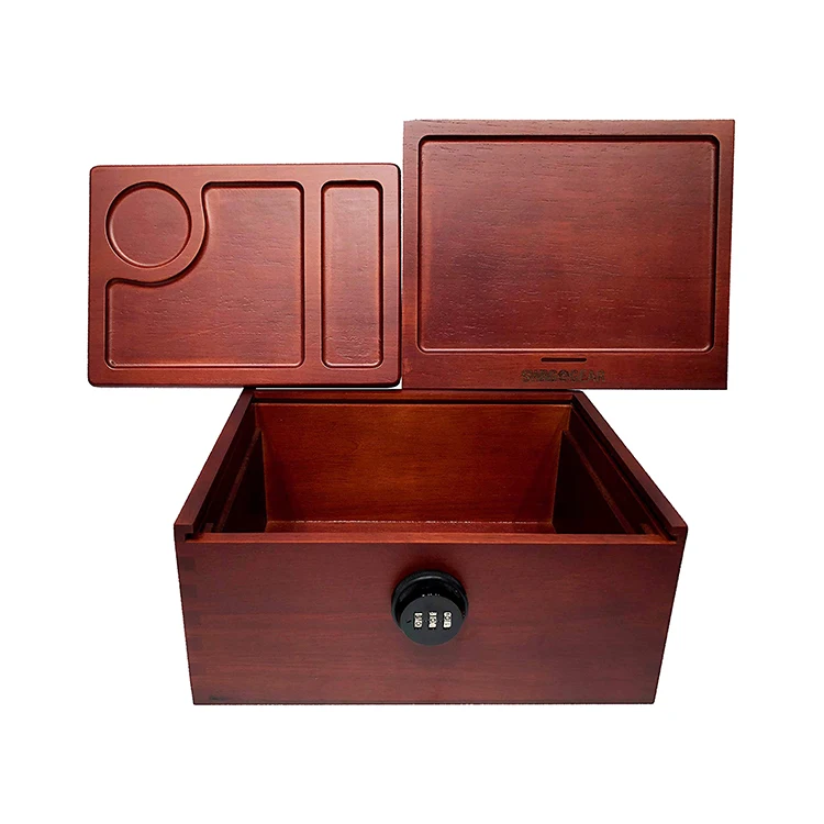 FHbiz курительная Блокировка секретный мобильный контейнер с защитой от запаха и большим подносом