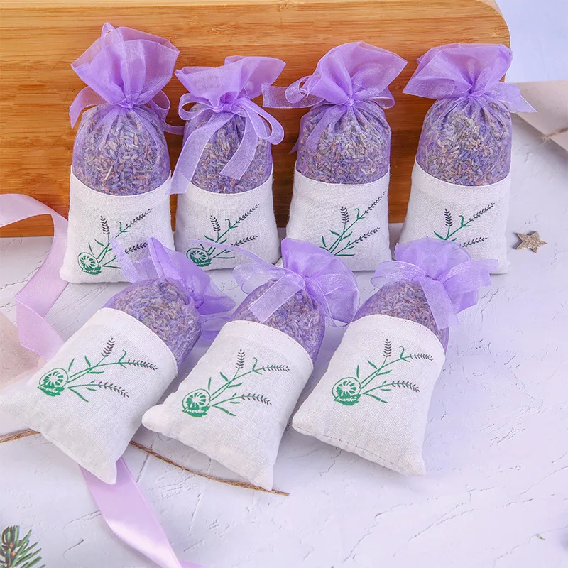 Lavender Sachet bag Natural Fragrance air Freshener Dry Flower Sachet wardrobe Sachets Drawer Herbal Bag