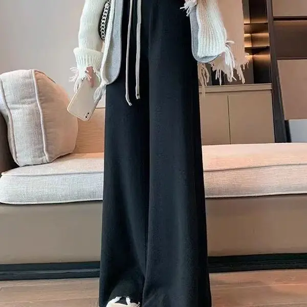 2025 spring new arrival fashion lady casual style stripe loose pants