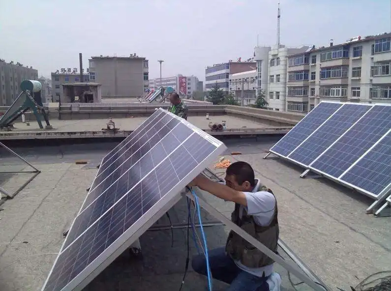 
Polynet on grid 5000w solar photovoltaic power system 5kw home solar kit use 