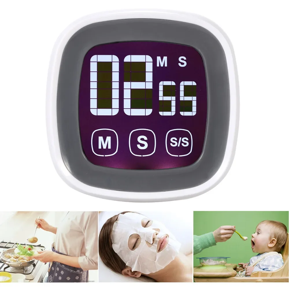 Cooking Touchscreen LCD Classroom Timer Digital Timer for Game Meeting Fitness Study