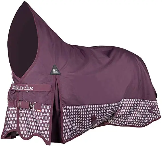 Custom Horse bucket fly rug deep navy blue color