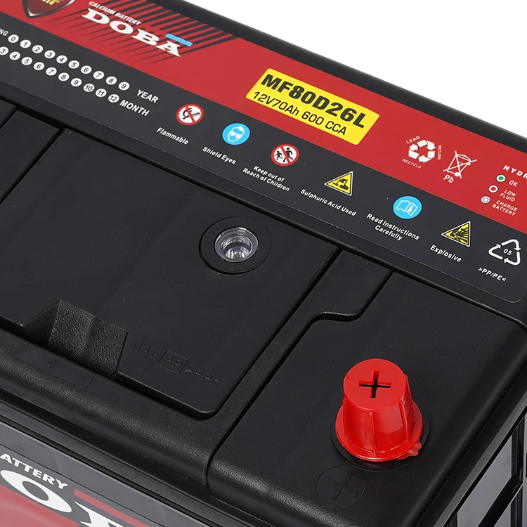 High Quality 600 CCA 12V 70Ah Lead Acid Cold Start Function Boats Cars Trucks SMF Automotive Battery