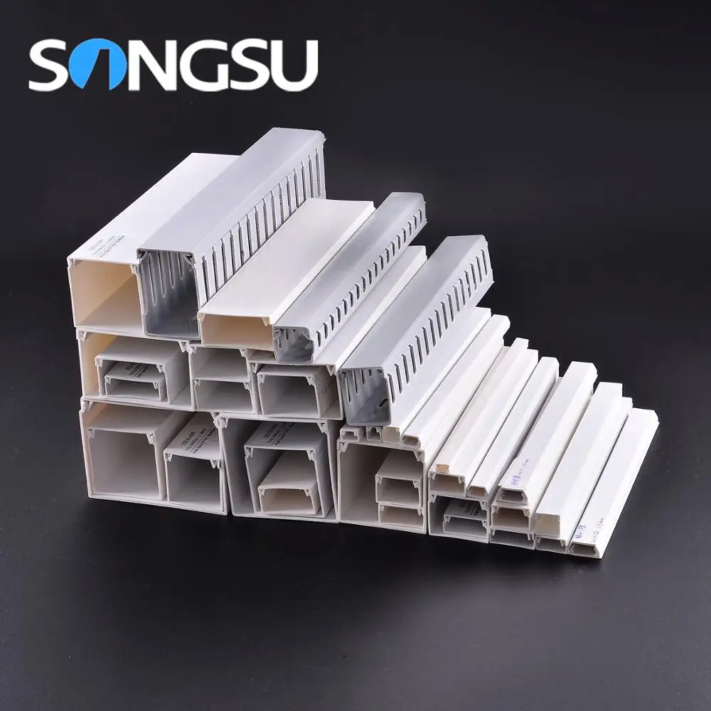 Factory Supply Flame Retardant Pvc Cable Skirting Duct Cable Organizer Raceway Duct