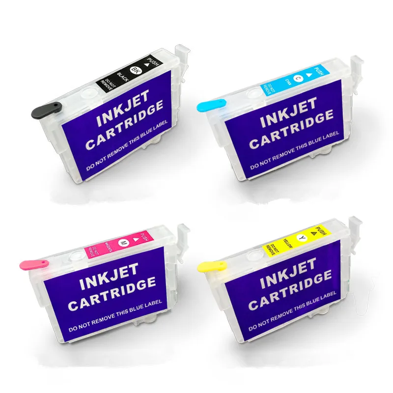  Ocbestjet T252XL T2521-T2524 252XL 252 пустой Refillable патрон чернил для принтера Epson WF 7720 3620 WF-3640 7610