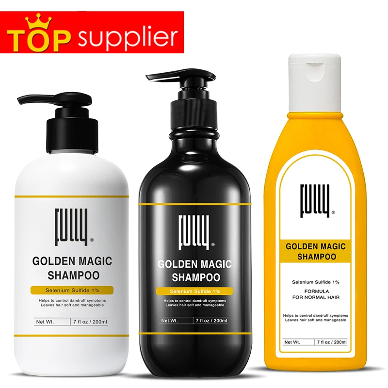 Factory Custom Professional Private Label No Silicone Oil Nourishes All Hair Types Shampoo Golden Magic Unisex Hair Shampoo