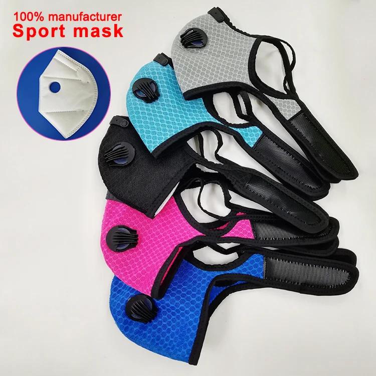 Модная хлопковая Пылезащитная Спортивная маска для лица Ffp2 с черным принтом