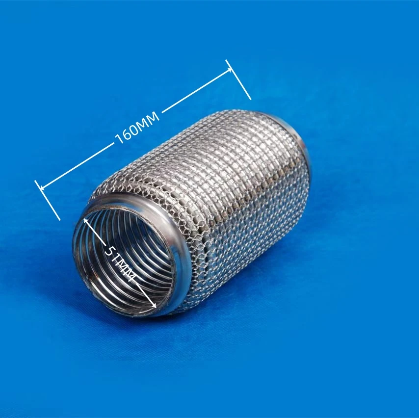 51*120mm stainless steel automobile exhaust pipe connection hose muffler flexible exhaust pipe