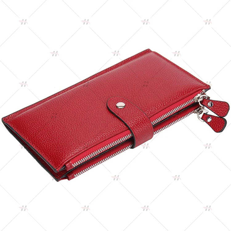 Women Zip Around Wallet Phone Clutch RFID Blocking Card Holder Lady Purse