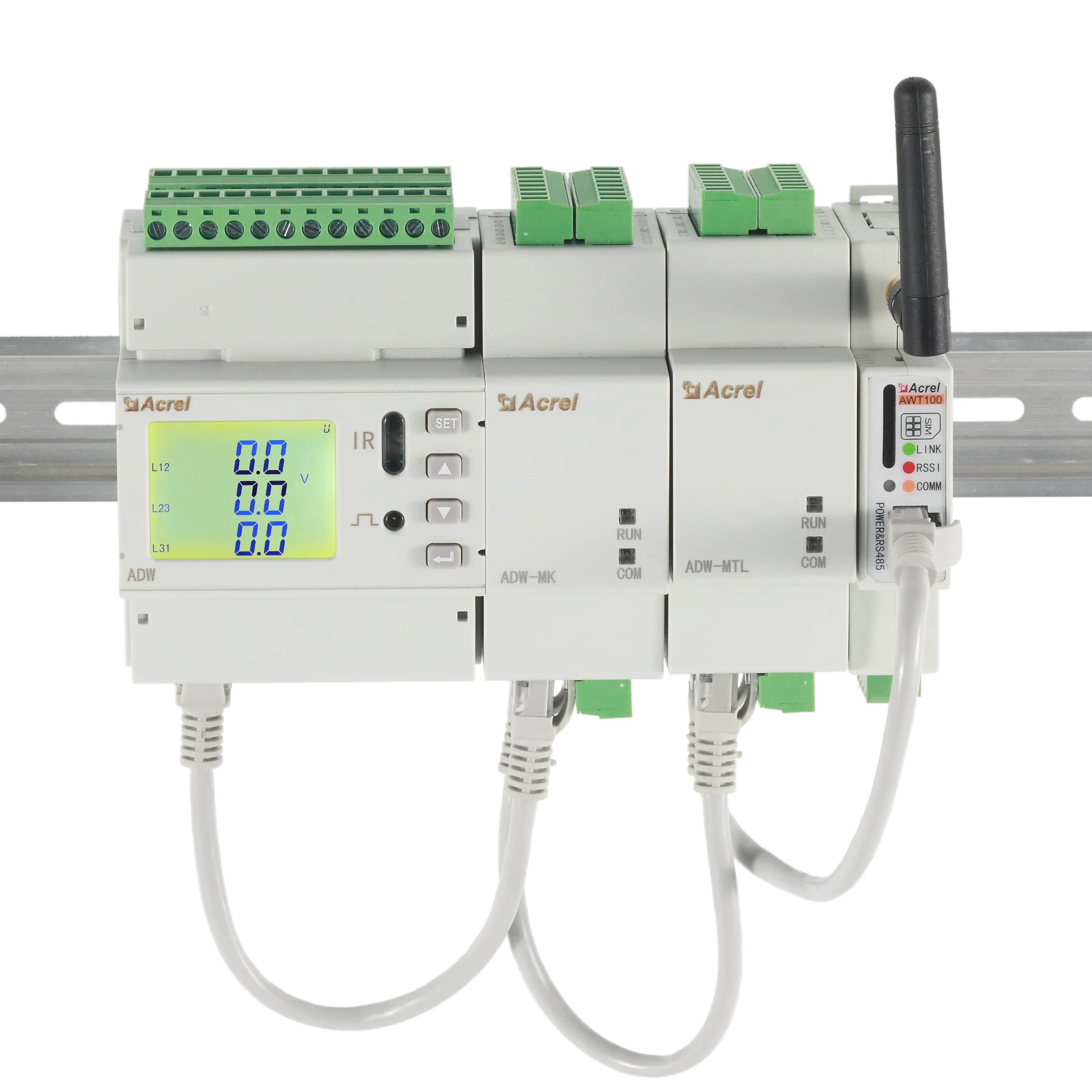 Acrel ADW210 multi-circuit power meter din rail electricity meter for Remote Monitoring and Data Acquisition