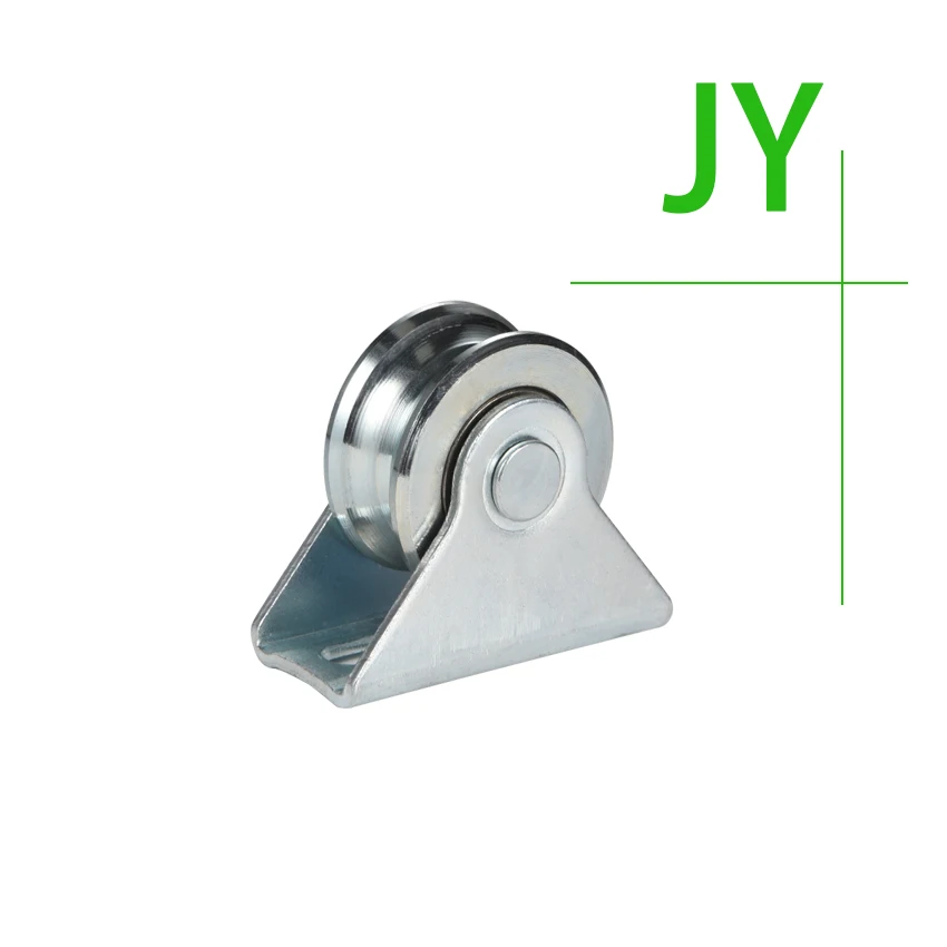 Double Bearings Turkey Customized One Wheel Sliding Fence Gate Roller Bottom Support Caster Pulley