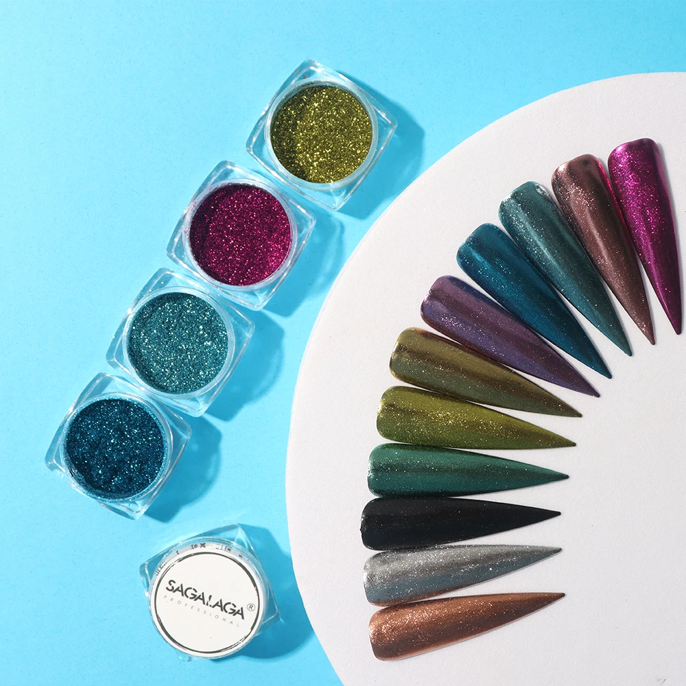 Glitter Aurora Nail Chrome Powder Mirror Effect Nail Art Decoration Powder