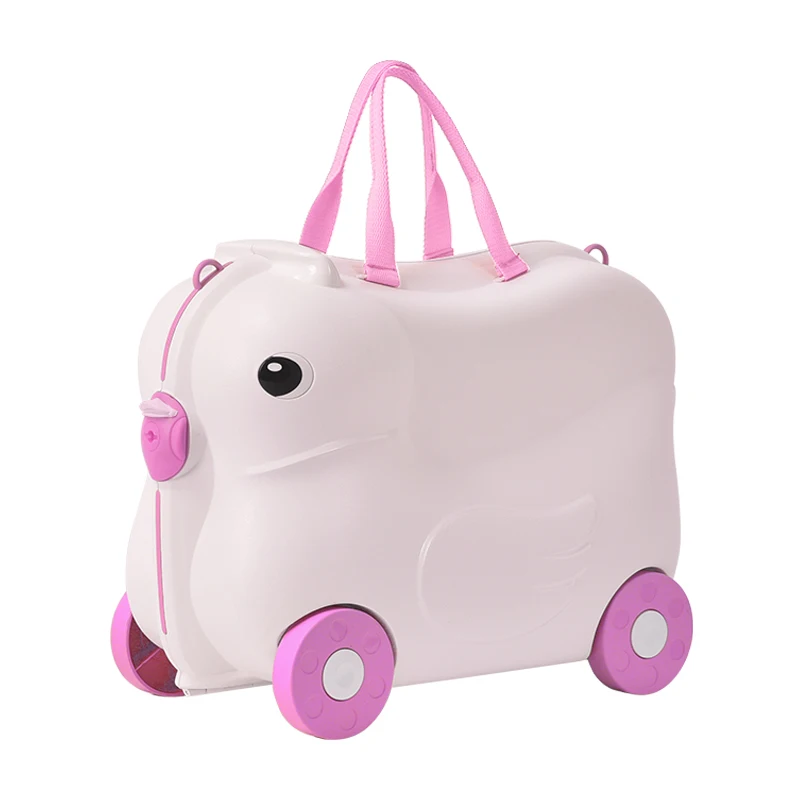 Fashion hot selling 19 inch Animal Kids Luggage School PP Ride On Kids Travel Bag
