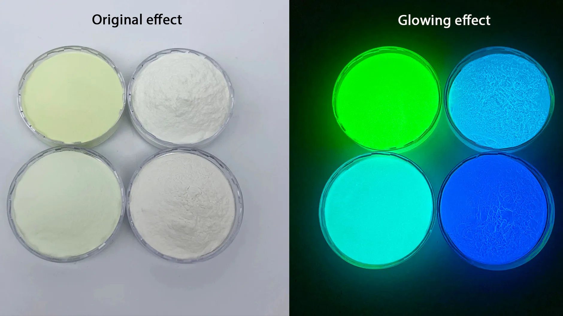 Strontium aluminum photoluminescent pigment powder long time glow white glow in the dark pigment powder