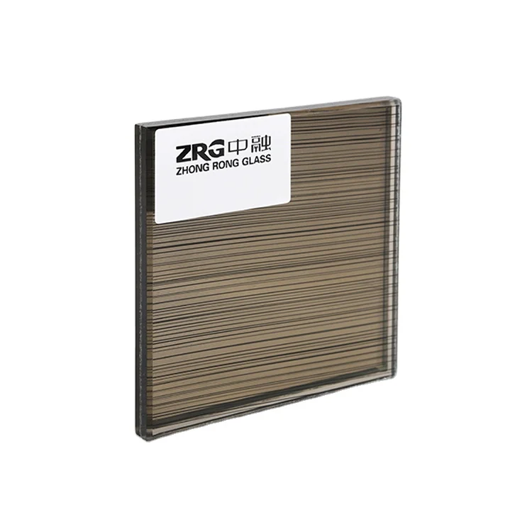 10mm silk tempered wired laminated frosted glass for bathroom partition