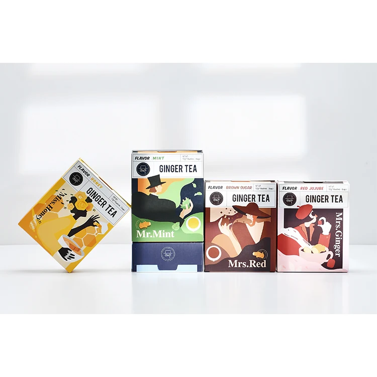 Chinese instant ginger tea different flavors spicy ginger for warming body