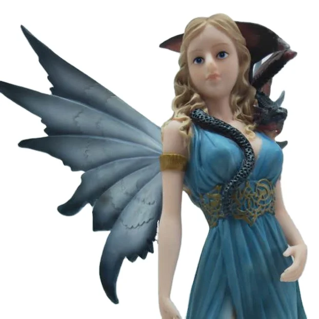 
sexy girl statue Wholesale chic resin home decor fairy with butterfly wings cartoon action figure for diy crafts 