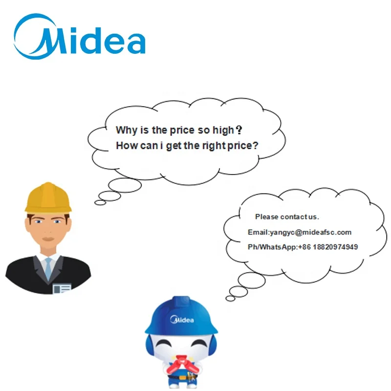 Midea 10HP V6 Series VRF 50 Or 60Hz Air Conditioner 300000Btu 30kw Industrial HVAC System