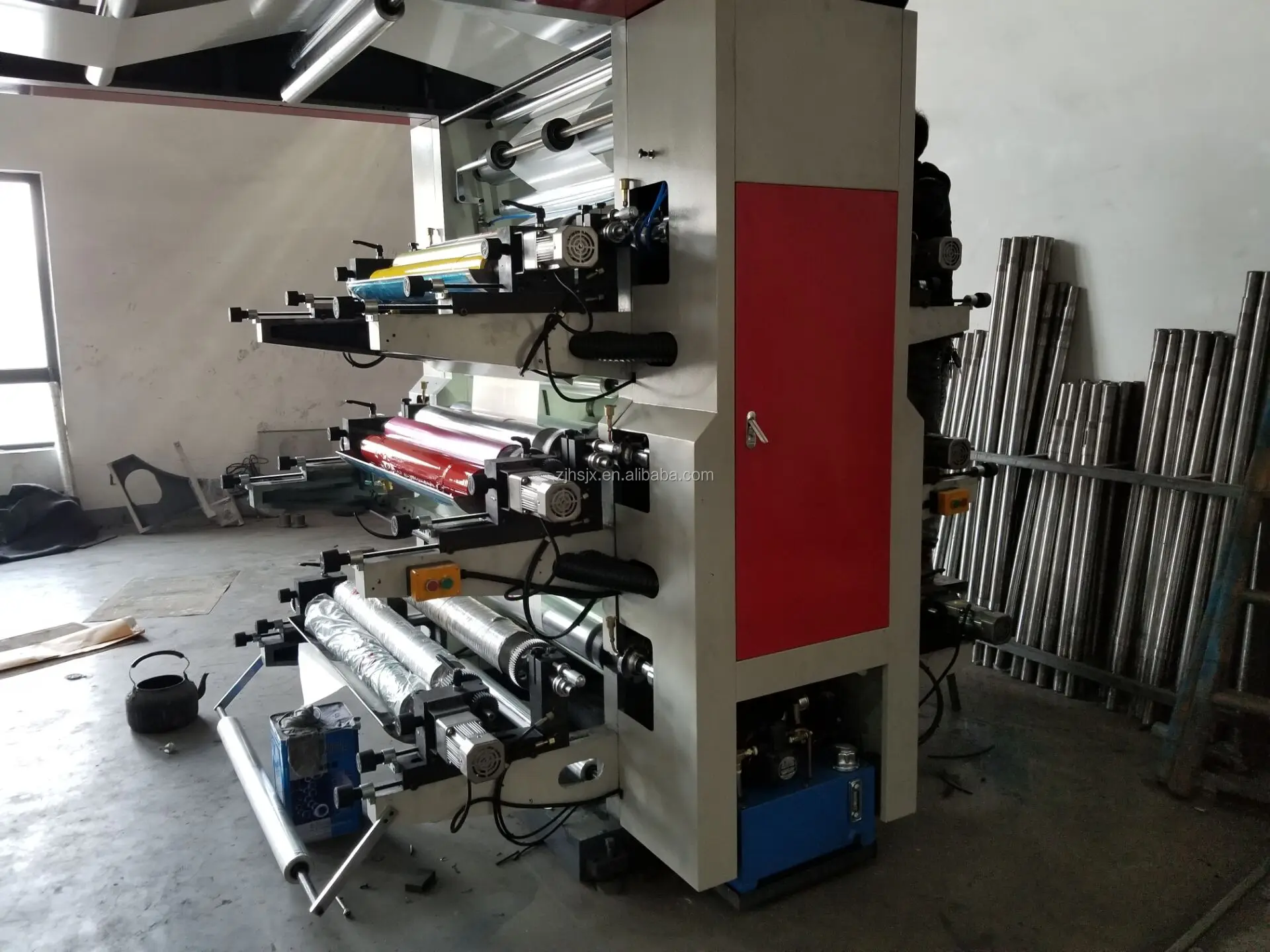 YT-61000 Middle Speed 6 Colors Bopp Laminating Film Roll Papers Flexographic Print Machine