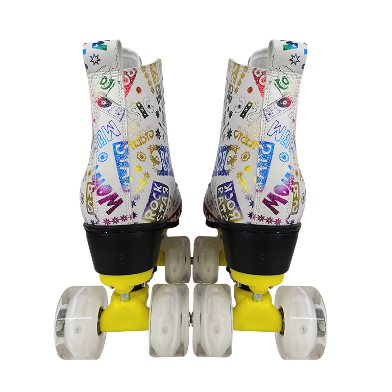 Attractive Price New Type Music Flashing Wheel Quad Sale Roller Skates For Adults
