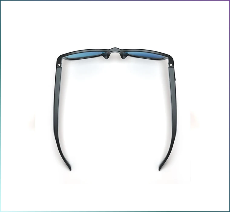 Stereo Speaker Ray Glasses 2024 UV400 Polarized Anti Light Blocking Sports Sound Audio Music Wireless Smart Bluetooth Blue PC