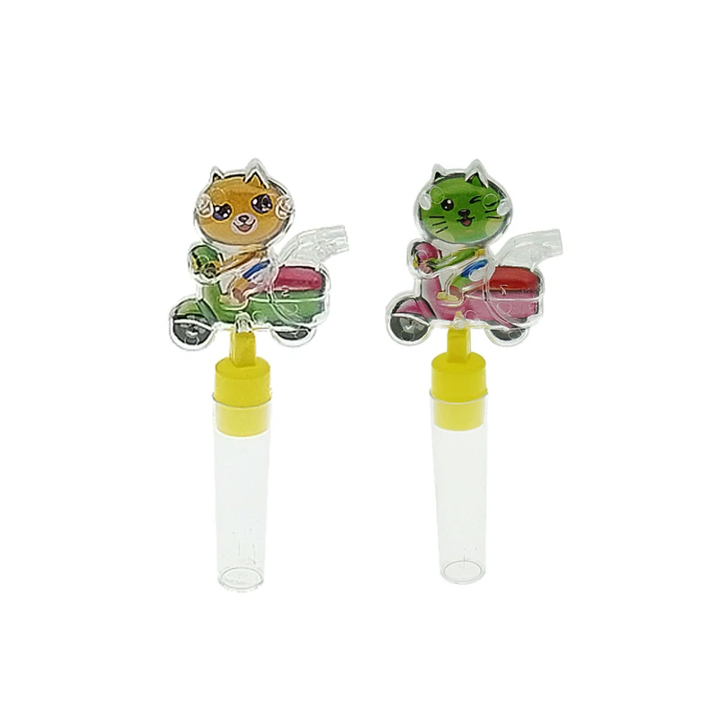 Children Empty Candy Toys with Plastic Cartoon Whistle Dispenser Container Promotional Toys for Bulk Sweet Hard Candies Fudge