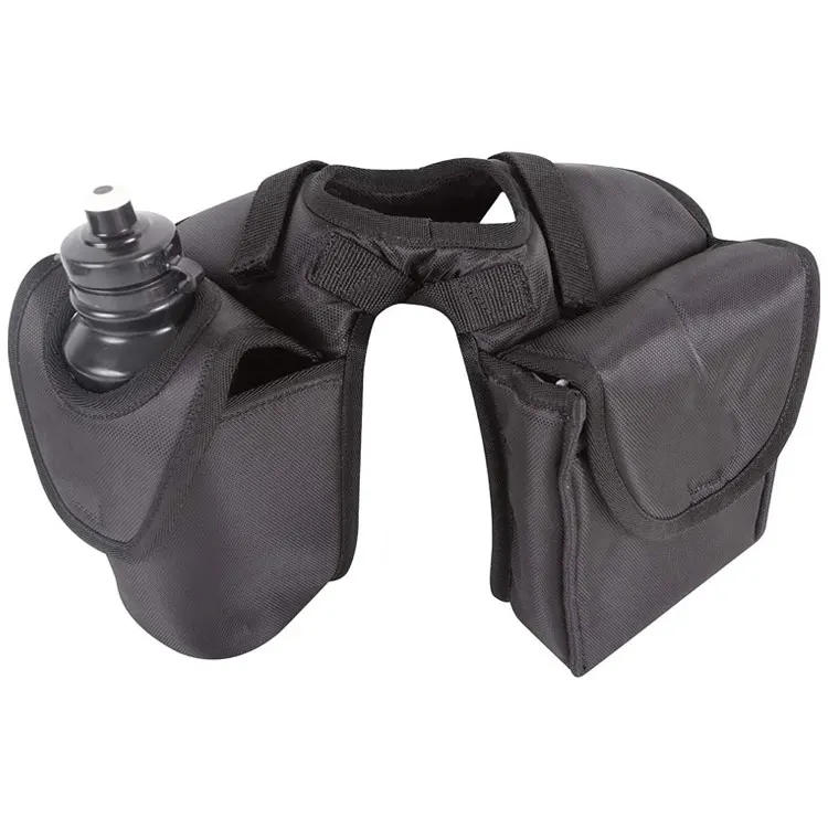 Horn saddle bag accessories english western horse riding saddle bag with bottle holder lunch holder