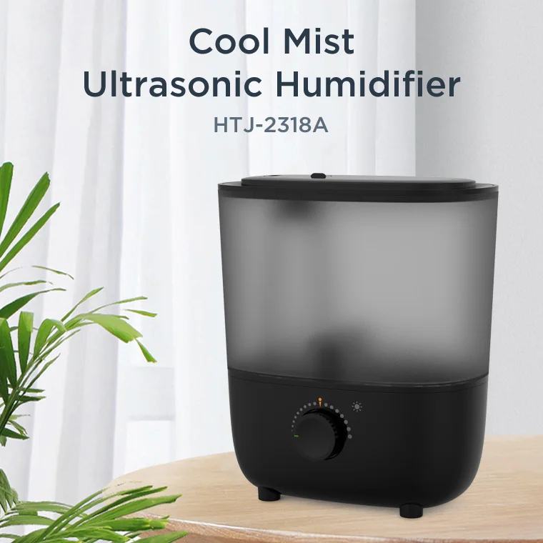 Ultrasonic cool mist 360 Nozzle Quiet Constant humidity Portable Visible water level Essential Oil Tray household humidifier