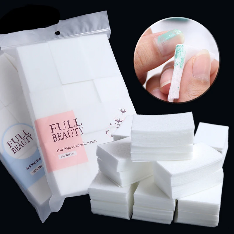 Hot sale Nail Polish Remover Wraps Pure Cotton Paper Wipe Degreaser Pads Soak Off Lint-Free Napkins for Manicure Tools