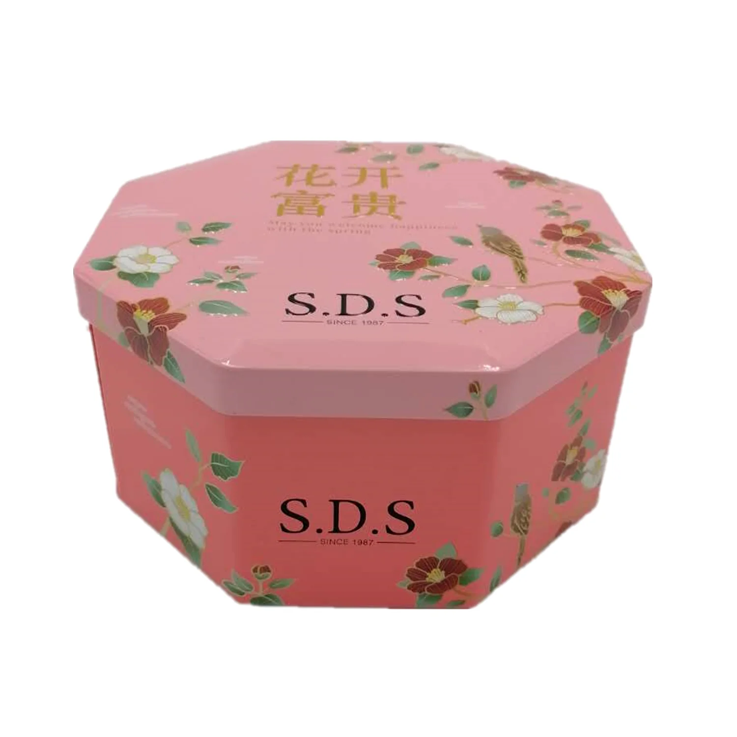 Eco-friendly Modern Design Handmade Octagonal Storage Packaging Empty Cans For Food