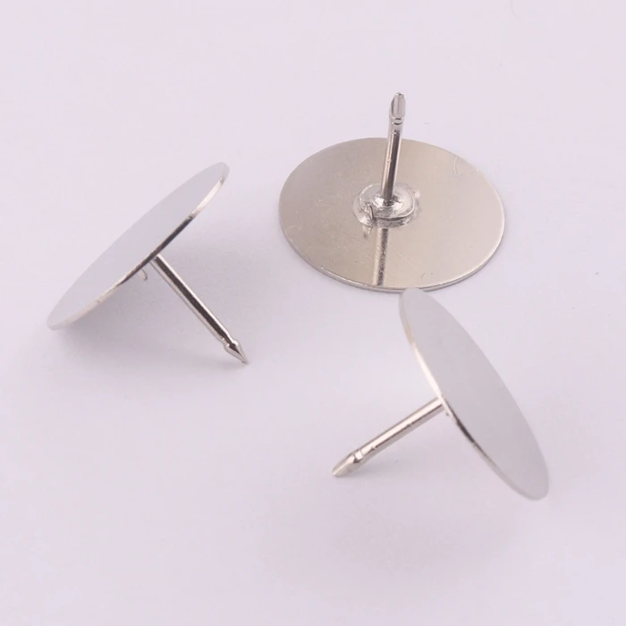 customized 18mm brass lapel badge clutch pin for locking pin back