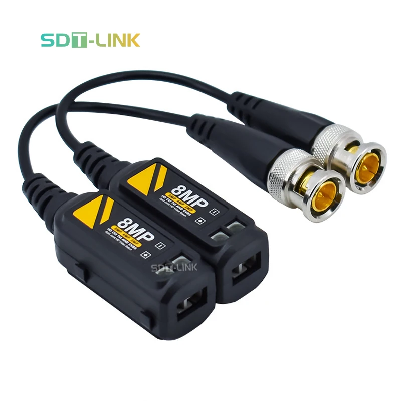 Пассивный паровой передатчик AHD CVI TVI 8MP, коаксиальный сетевой кабель BNC, передача видео Balun, под заказ от производителя