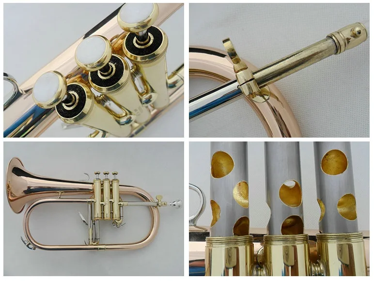 Weifang Rebon Bb key Phosphor copper Mini Trumpet