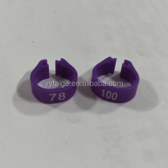 Несколько ярких цветов кольца-клипсы для птиц повязка на ногу для голубей кольцо для птицы с серийным номером 1-100