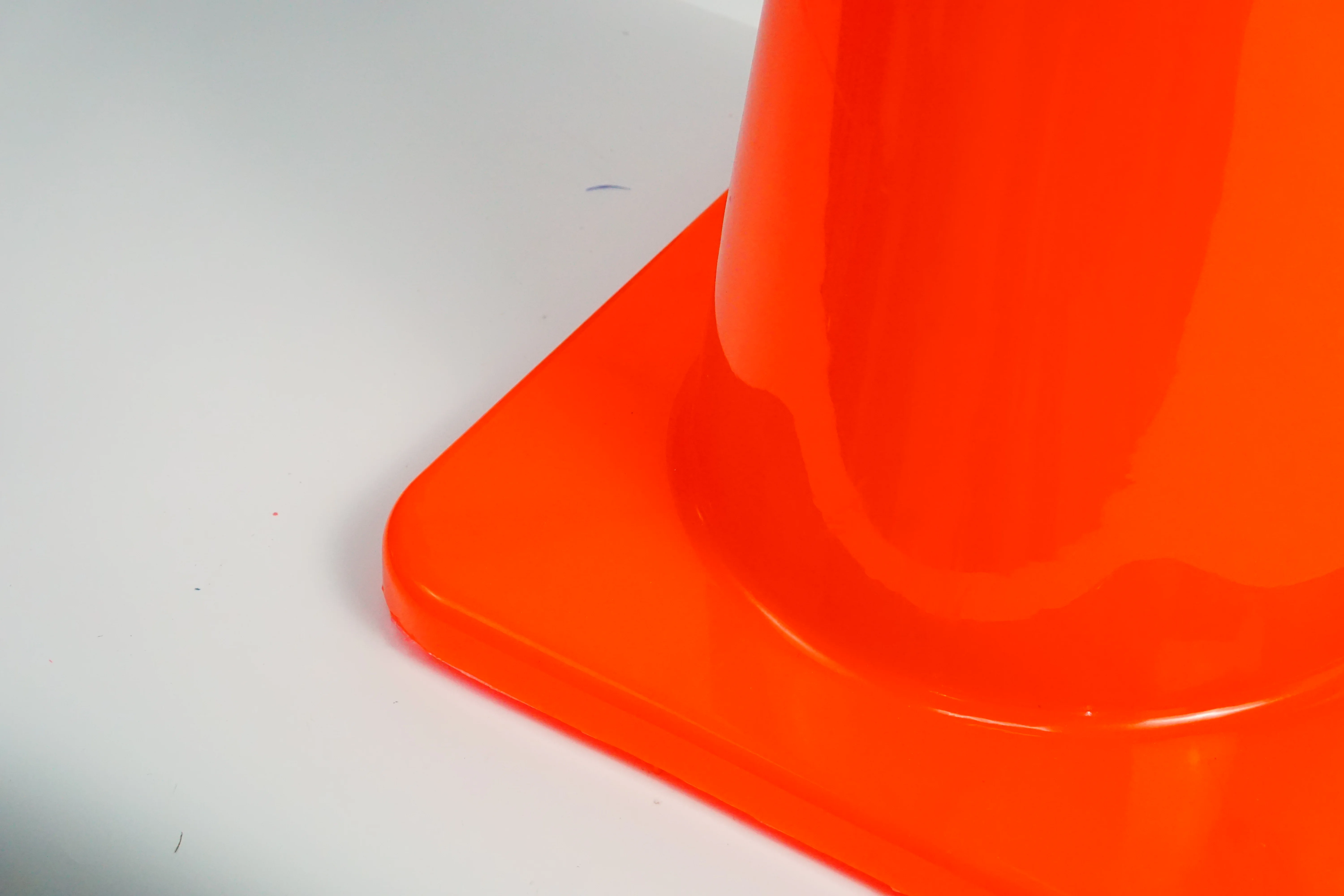 Flexible 700mm Orange PVC Lifting rings Signal Cone Foldable Road Safety Device