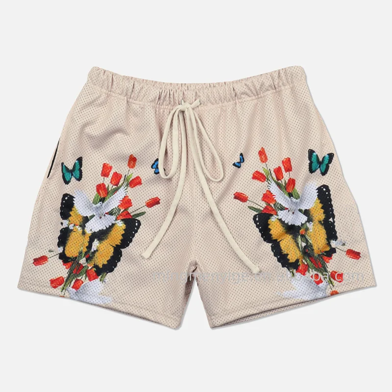 OEM Custom Logo Men Double Layer Gym Mesh Graphic Sweat Gym Mesh Fashion Sublimation Powerlifting Shorts