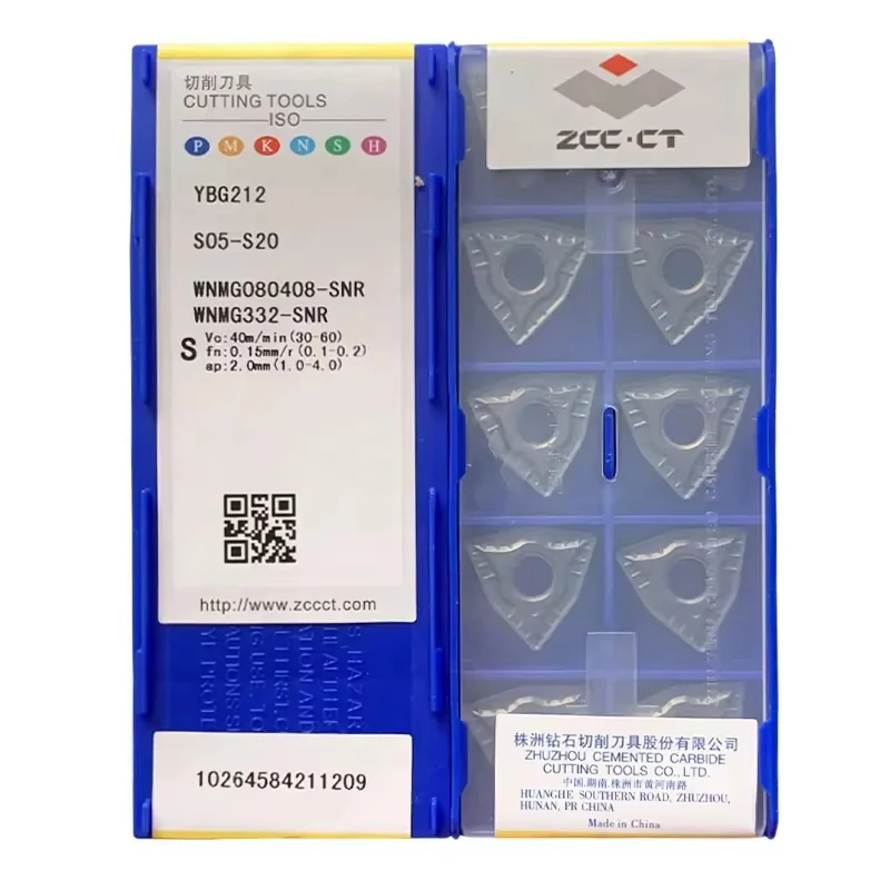 indexable carbide milling inserts WNMG080408-SNR YBG102 YBG105 YBG212 YBS103 Cutter Tools CNC Lathe Carbide Turning Inserts