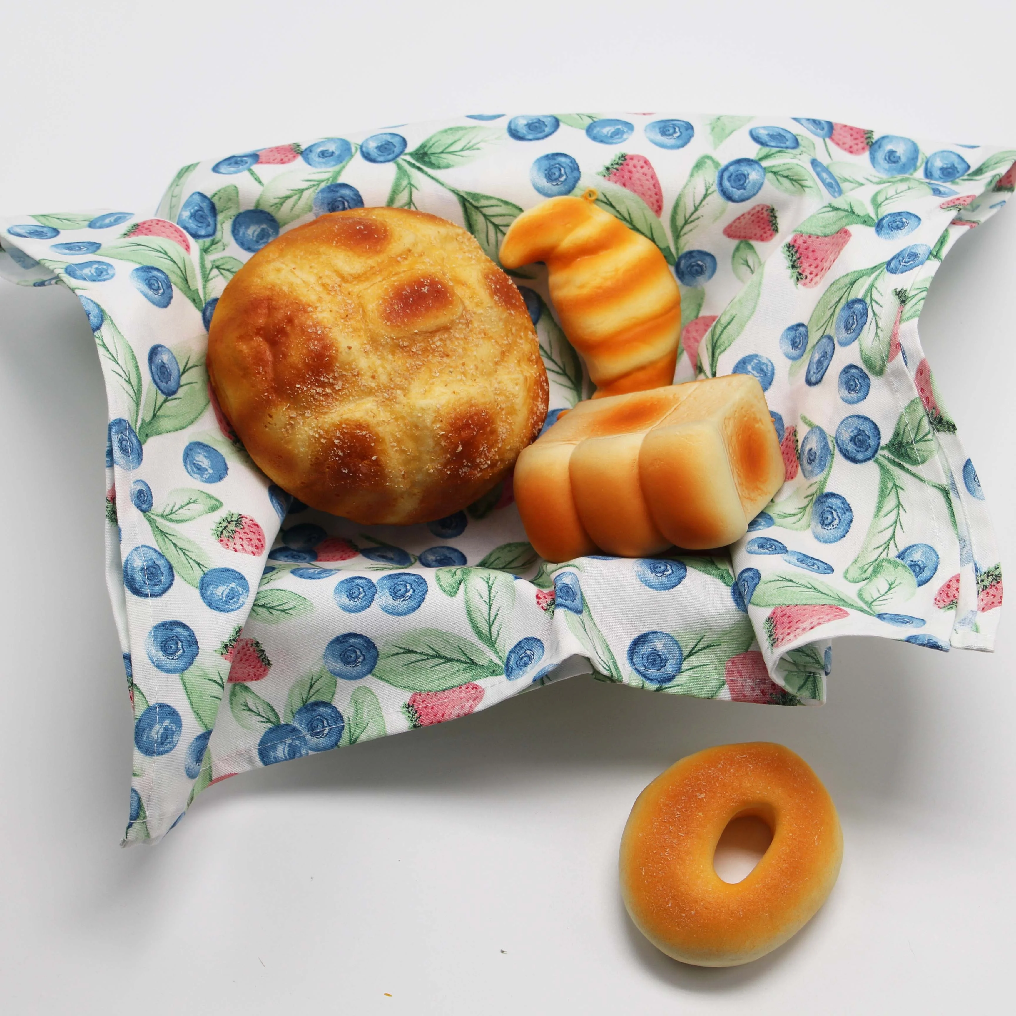 Beauty fruit blueberry printing custom printed linen cotton custom design towel kitchen tea towel