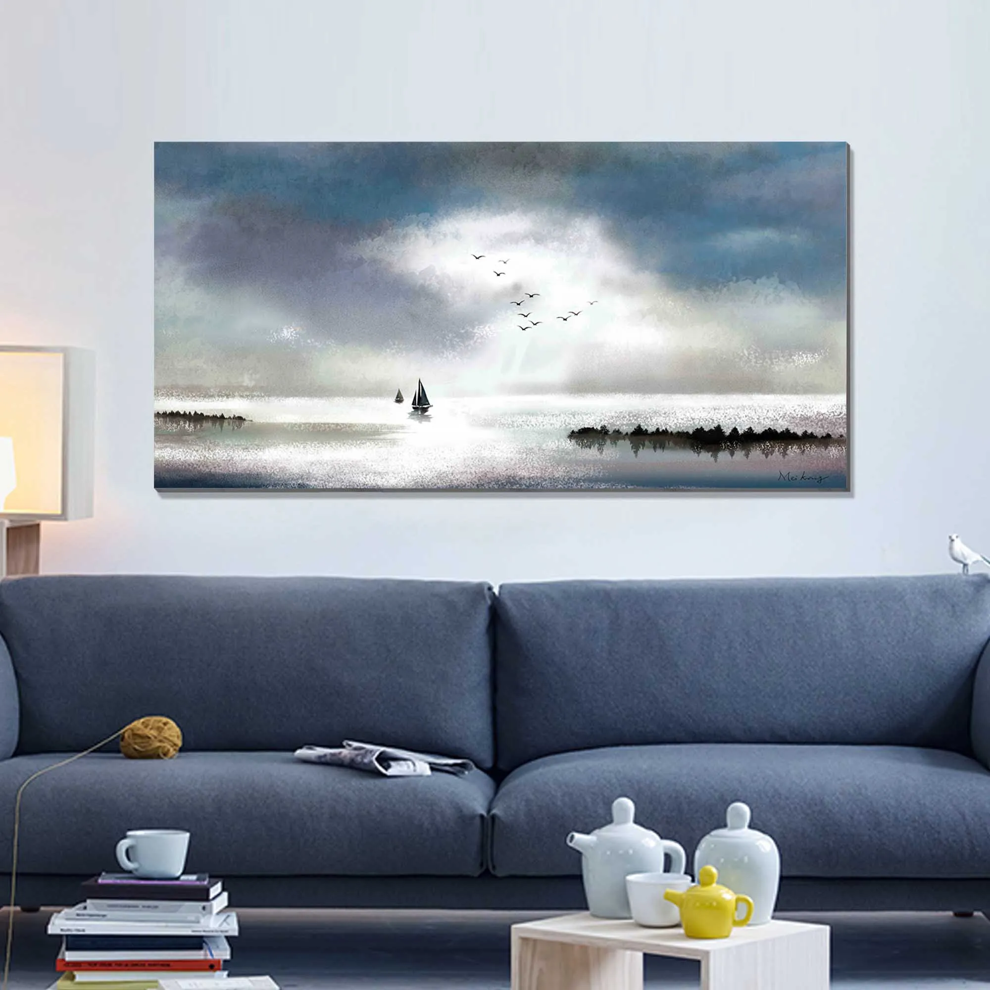 Modern Wall Canvas Home Decoration Seaview Printed Art