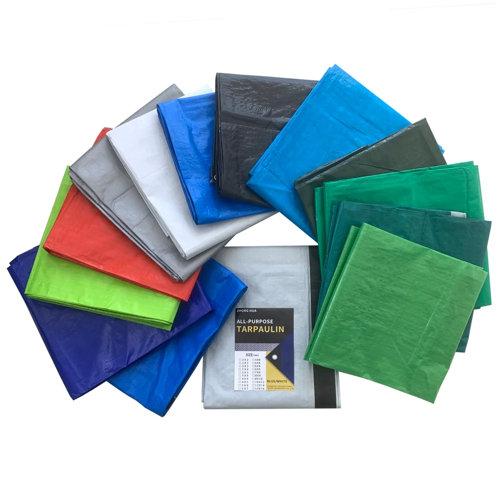 PE Tarpaulin 80gsm white Color Light Weight 3X4yard 4x6yad 6x8yard 100% Waterproof Export To Middle East Arab, Yemen, Oman