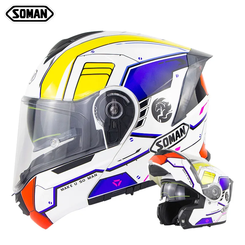 Wholesale ECE Casque Moto Offroad Racing Visor Helmets Manufactures Full Face Motorcycle Helmet High Quality Safe Helmet