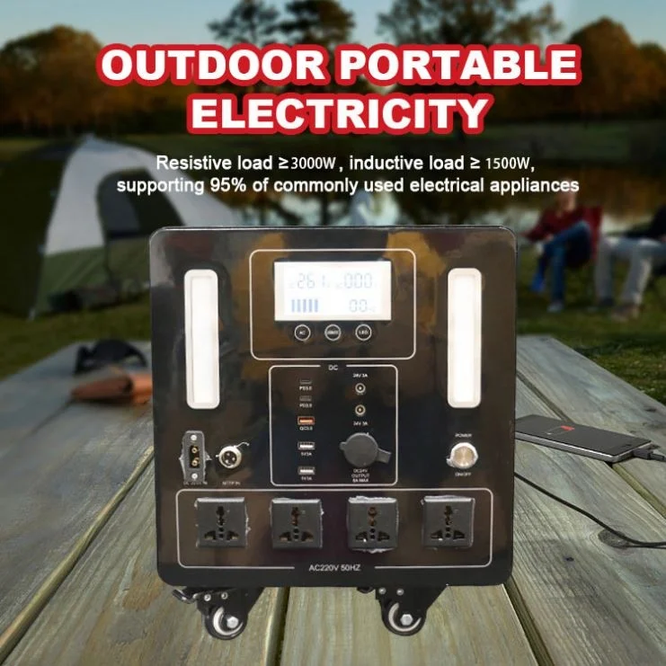 Hot Sale Outdoor Power Bank 3000W Energy Storage Portable Power Station
